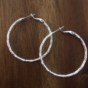 Earrings-Sterling Silver Hoops